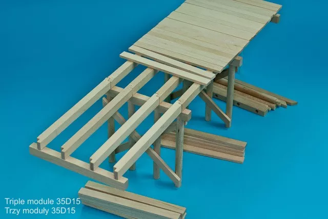 RB Model 35D15 WW II Wooden bridge Price for single module 1/35 – imagen 5
