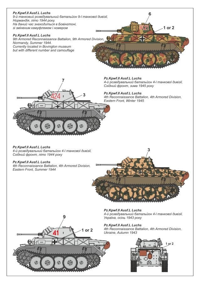 Armory Models 72203 Pz.Kpfw.II Ausf.L Luchs, German WWII Light Recon Tank 1/72 – Bild 3