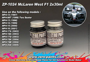 Zero Paints ZP-1024 McLaren West F1 (MP4/13 to MP4/20A) Paints 2x30ml – zdjęcie 2