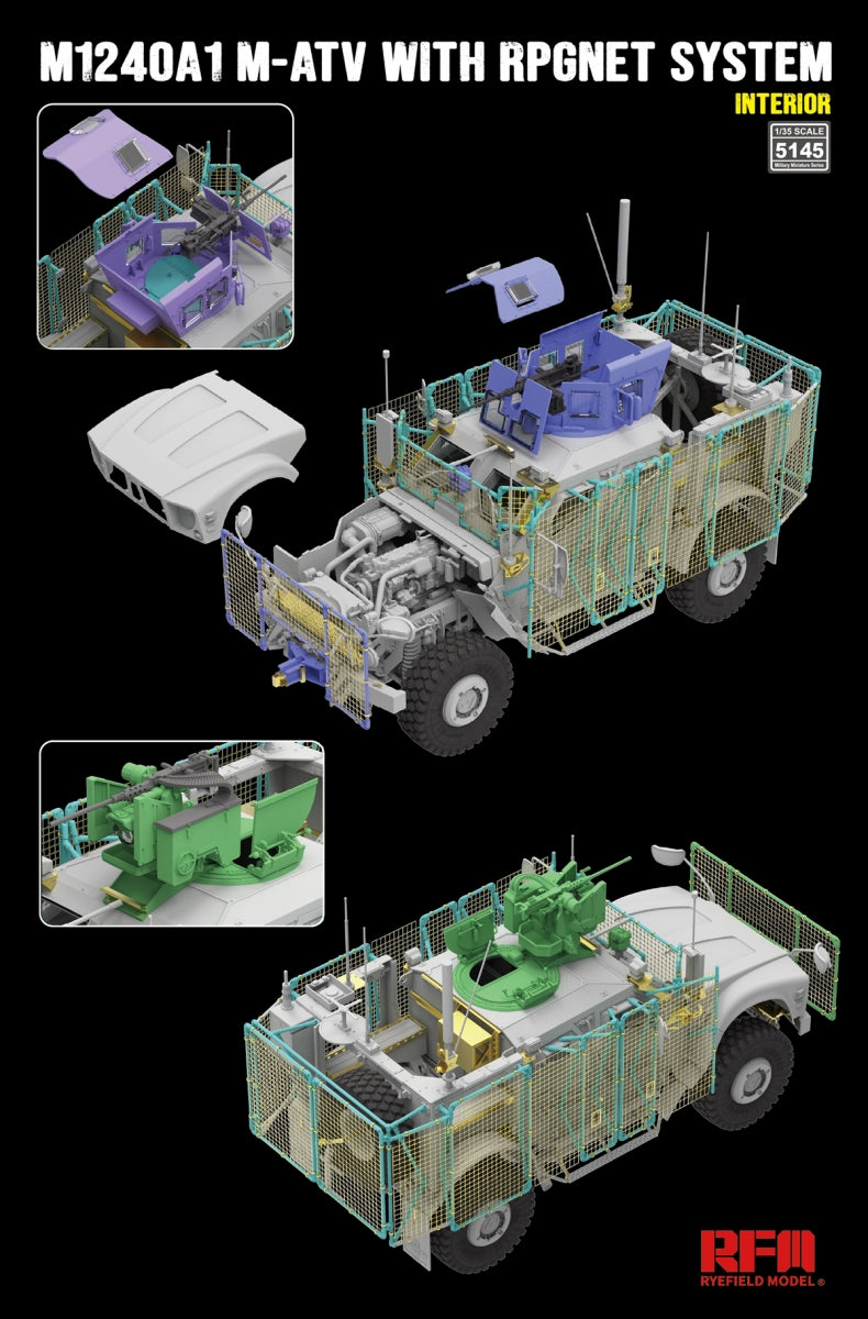 Rye Field Model 5145 M1240A1 MATV w/RPGNET System (Full Interior) 1/35 – zdjęcie 3