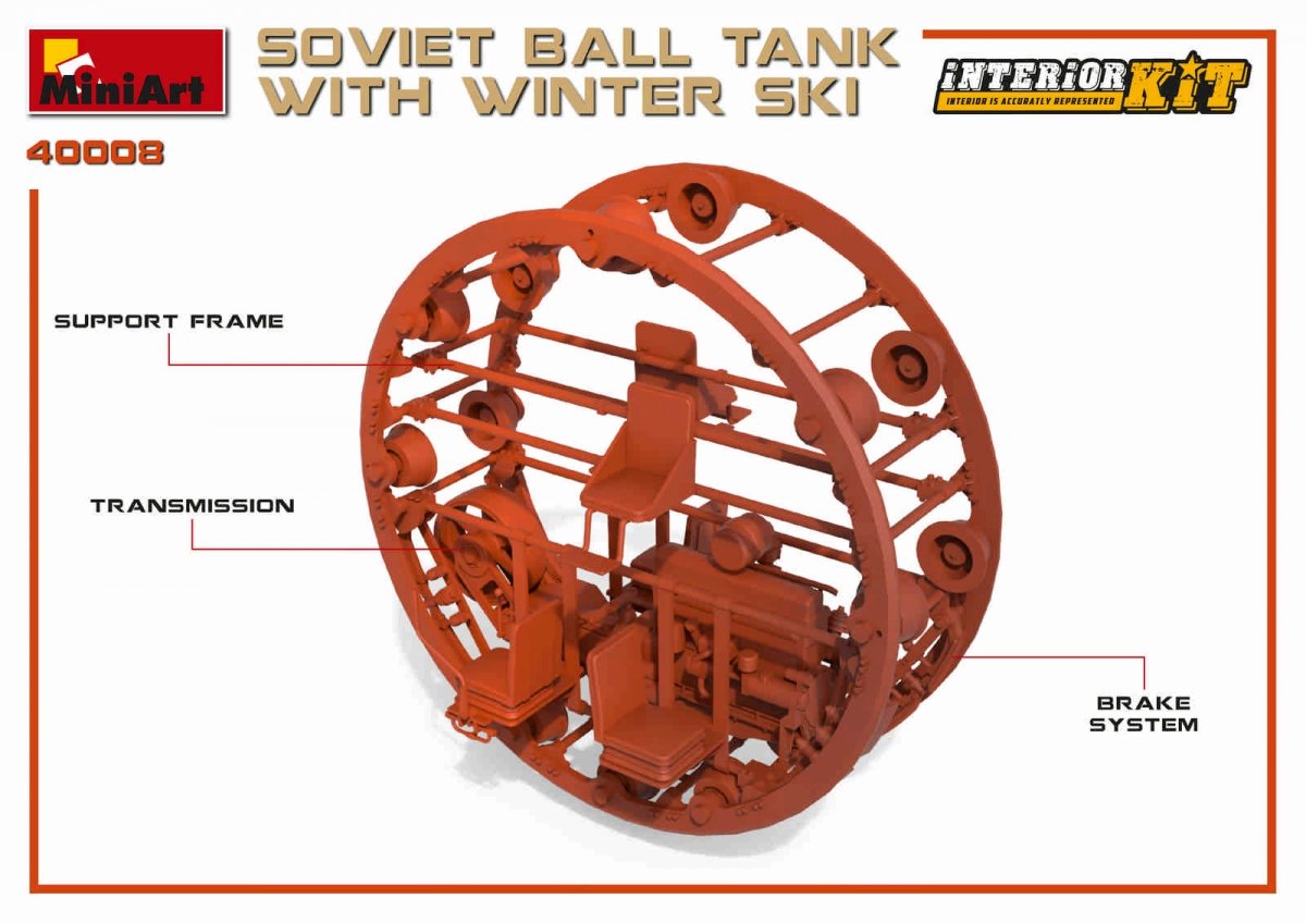 MiniArt 40008 SOVIET BALL TANK w/ WINTER SKI. INTERIOR KIT 1/35 – zdjęcie 20
