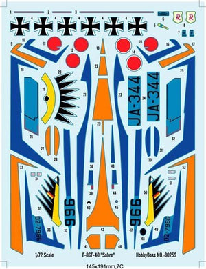 Hobby Boss 80259 F-86F-40 Sabre 1/72 – zdjęcie 2