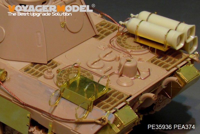 Voyager Model PE35936 WWII German Panther D w/&amp;quot;Stadtgas&amp;quot; Fuel Tanks Basic For MENG TS-038 1/35 – imagen 13