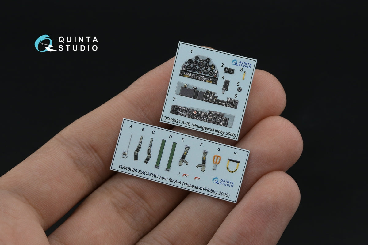 Quinta Studio QD48521 A-4B 3D-Printed &amp;amp; coloured Interior on decal paper (Hasegawa/Hobby2000) 1/48 – Bild 3
