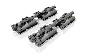 Armory Models ACA4810c MZBD-4UT w/ 4x OFAB-100-120 Soviet high-explosive bombs, resin ordnance set w/ PE parts 1/48 – imagen 5