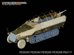 Plancher Voyager Model PE35266 Sd.Kfz.251 Ausf.D allemand de la Seconde Guerre mondiale (pour kit DRAGON) 1/35 – image 2