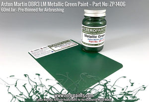Zero Paints ZP-1406 - Aston Martin DBR3S LM Metallic Green Paint 60ml – Bild 4