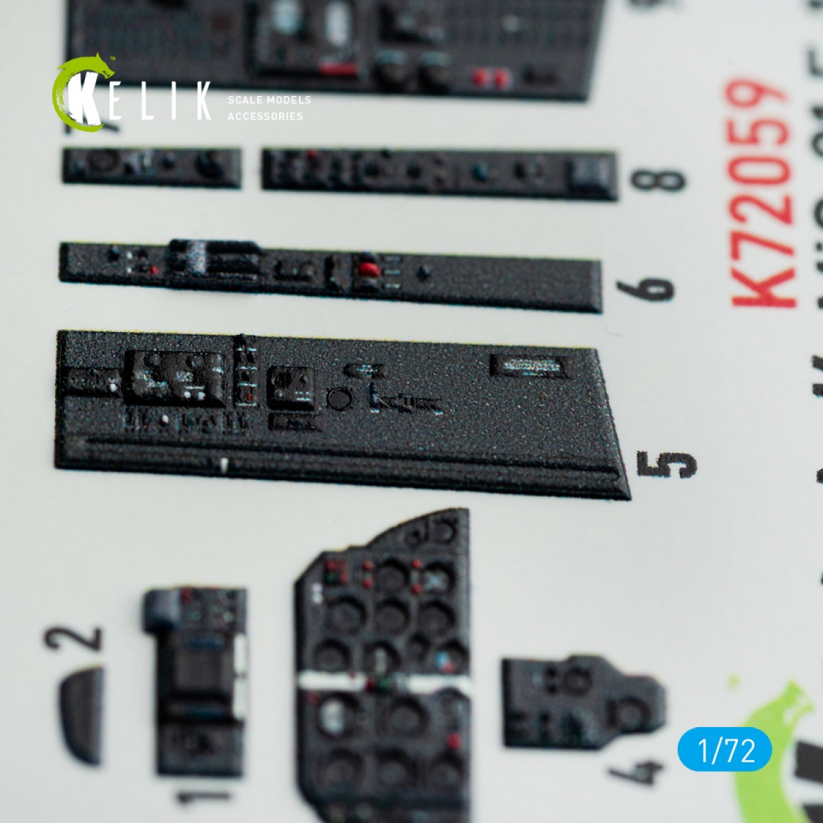 KELIK K72059 MIG-21 F-13 INTERIOR 3D DECALS FOR REVELL KIT 1/72 – Bild 4