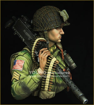 Young Miniatures YM1873 WW2 US AIRBORNE with M1919 1/10 – Bild 3