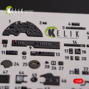 KELIK K48108 P-38F &amp;quot;Lightning&amp;quot; - interior 3D decals for Academy kit 1/48 – Bild 6