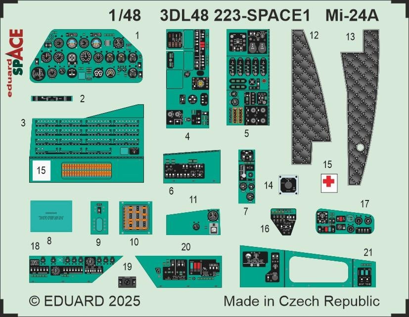 Eduard 3DL48223 Mi-24A SPACE TRUMPETER 1/48 – zdjęcie 3