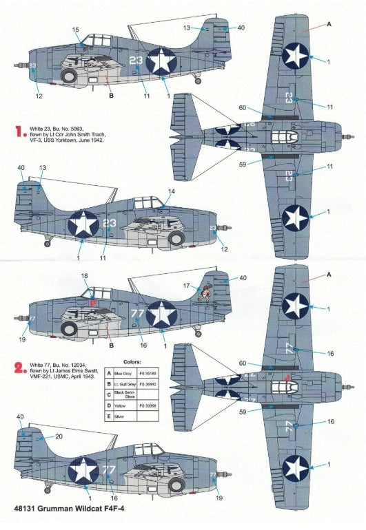 Techmod 48131 Grumman F4F-4 Wildcat 1/48 – image 2
