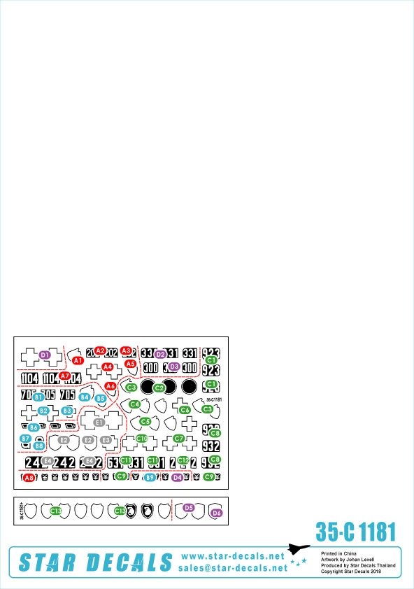 Star Decals 35-C1181 18. Panzer Division # 1 1/35 – image 2