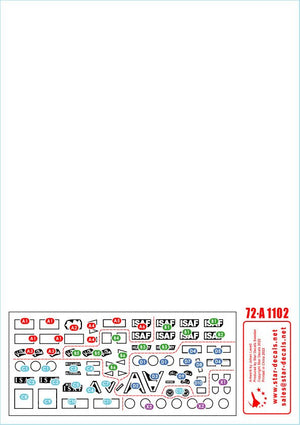 Star Decals 72-A1102 ISAF-Afghanistan # 3. Peacekeepers from Bulgaria, Hungary and Portugal. BRDM-2, BTR-80A, Panhard VBL. 1/72 – immagine 3