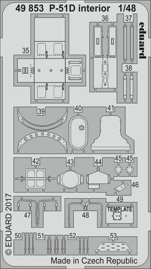 Eduard 49853 P-51D interior AIRFIX 1/48 – immagine 2
