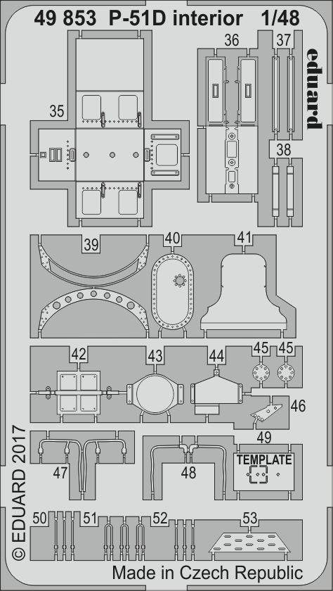 Eduard 49853 P-51D interior AIRFIX 1/48 – immagine 2