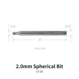 DSPIAE CT-20 Chamfering Tool Spherical Bit 2,0 mm