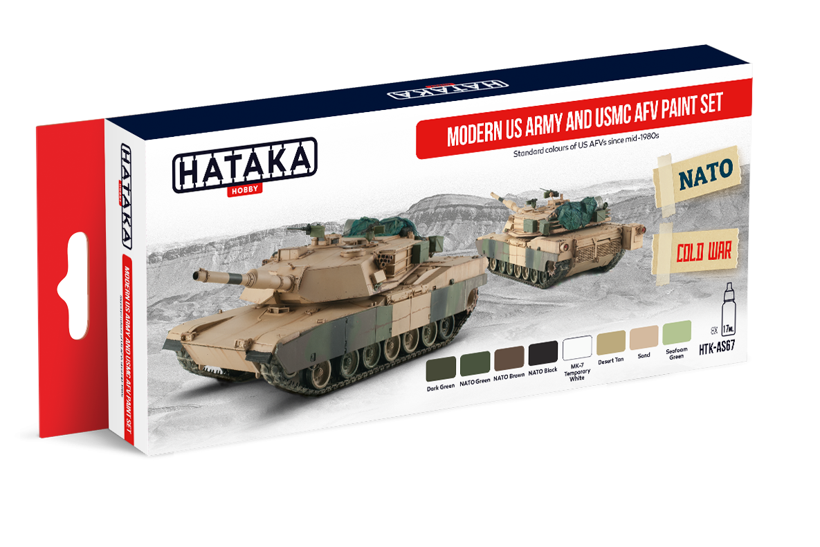 Hataka HTK-AS67 Modern US Army and USMC AFV paint set (8x17ml) – image 2