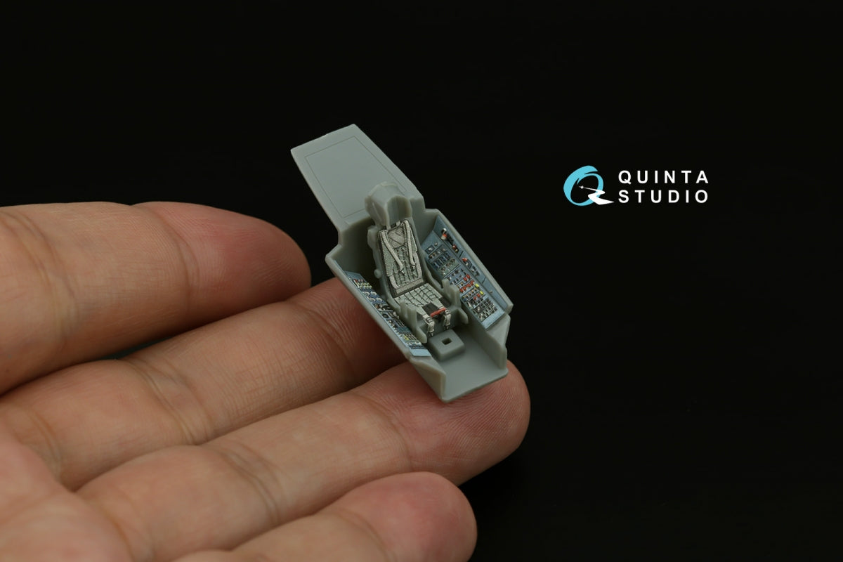 Quinta Studio QD+72183 Su-27 3D-Printed &amp;amp; coloured Interior on decal paper (Trumpeter) (with 3D-printed resin part) 1/72 – immagine 10