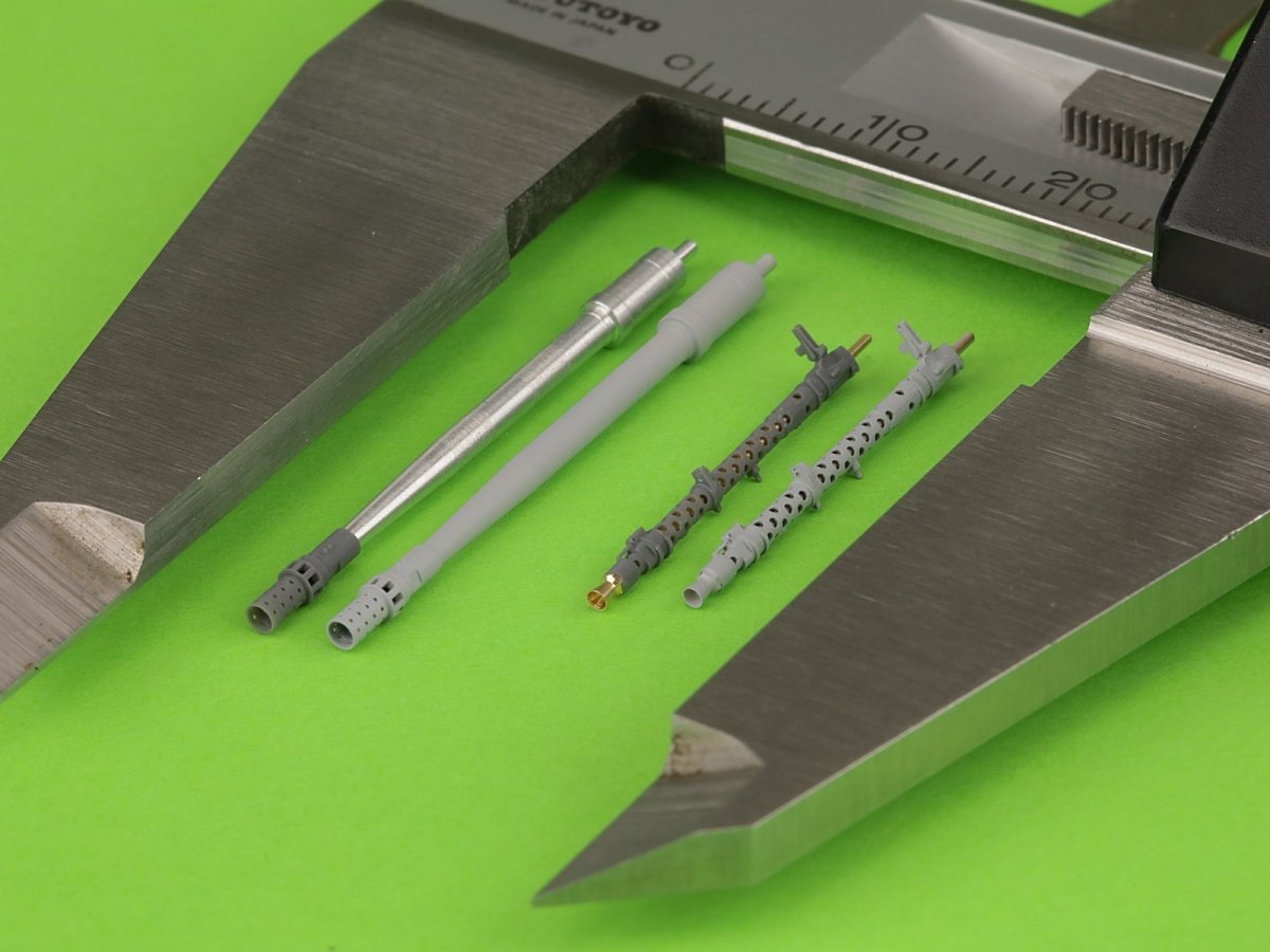 Master GM-35-046 PzKpfw II Ausf. a–F - 2cm KwK30 L/55 &amp;amp; MG-34 gun barrels (for IBG, Dragon and other kits) 1/35 – image 3