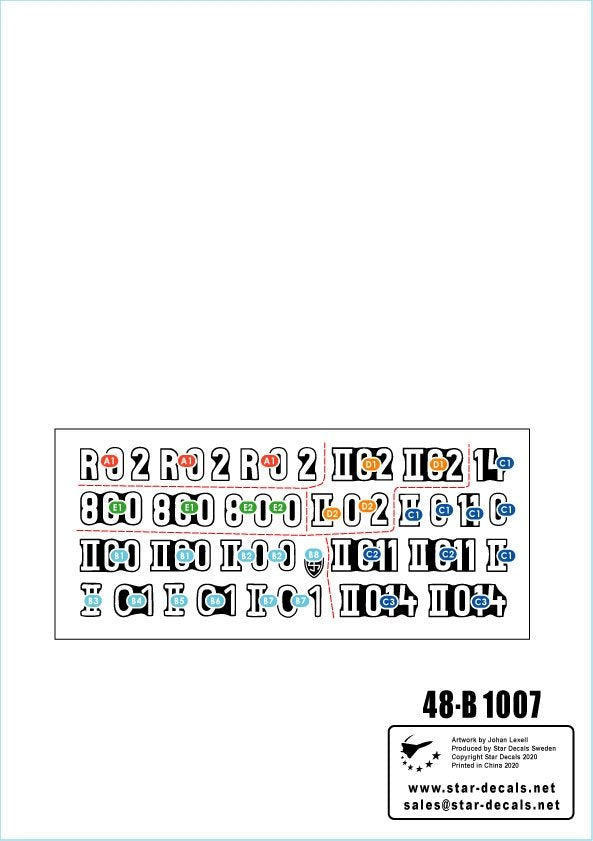 Star Decals 48-B1006 Wiking #1. Panthers of SS-Panzer Reg. 5 Wiking 1/48 – Bild 2