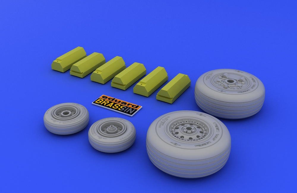 Eduard 648015 F-4J/ S wheels 1/48 (Hasegawa) – zdjęcie 3
