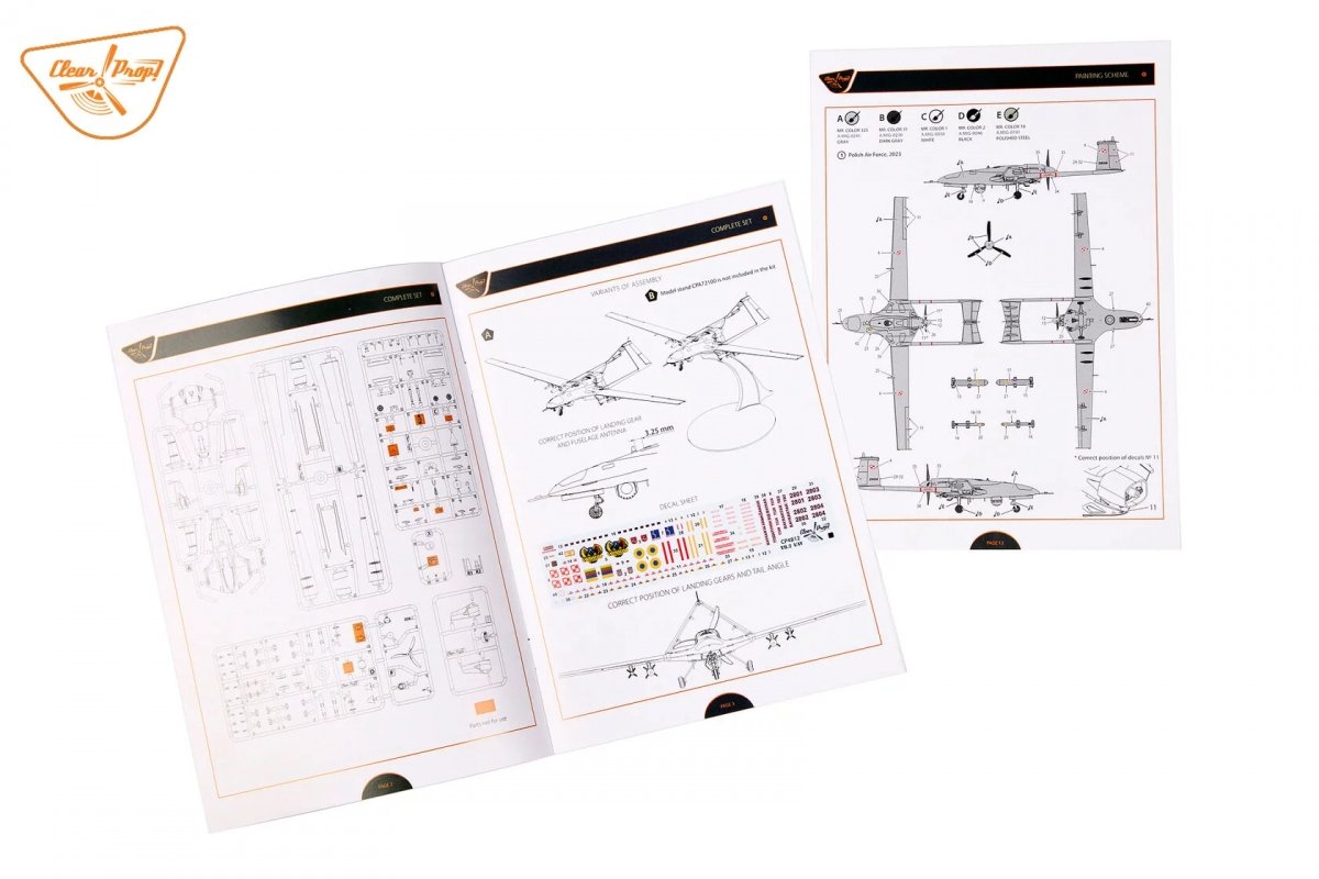 Clear Prop! CP4812 TB.2 UAV in Polish Service STARTER KIT 1/48 – zdjęcie 12