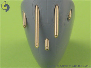 Master AM-48-023 P-38 Lightning late type armament (.50 cal Brownings with covered cooling jackets, 20mm cannon tips) 1/48 – Bild 3