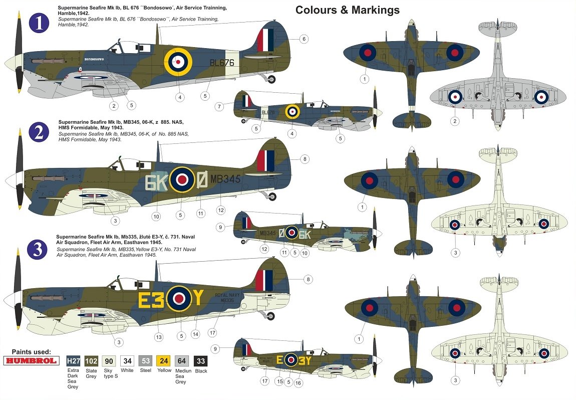 Kovozavody Prostejov KPM0239 Seafire Mk.Ib „Vokes“ 1/72 – imagen 2