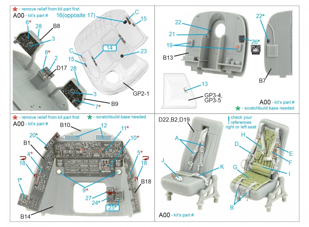 Quinta Studio QD48383 Mi-17 3D-Printed &amp;amp; coloured Interior on decal paper (Trumpeter) 1/48 – Bild 2