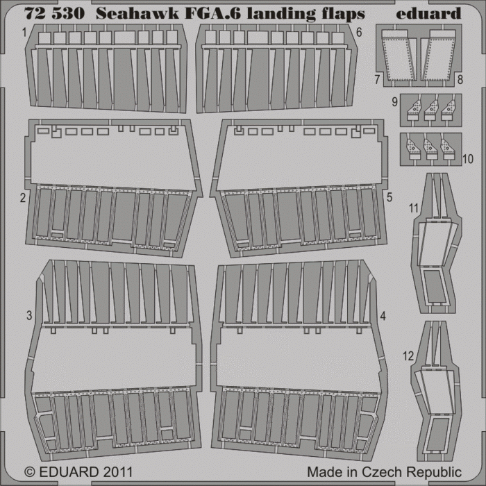 Eduard 72530 Seahawk FGA.6 volets d&amp;#39;atterrissage 1/72 HOBBY BOSS