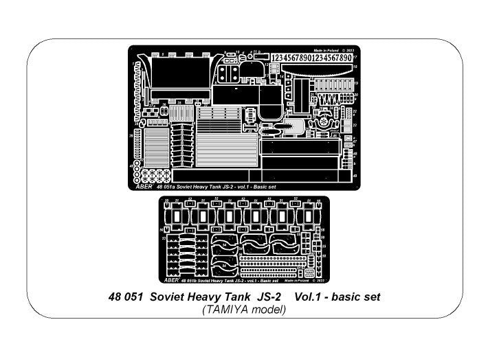 Aber 48051 Char lourd soviétique JS-2, vol. 1, kit de base (Tamiya) 1/48