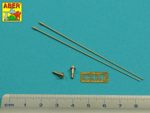 Aber R-44 Zestaw 2 anten VHF pojazdów NATO / Set of 2 NATO antennas with mount bases 1/35 – immagine 2