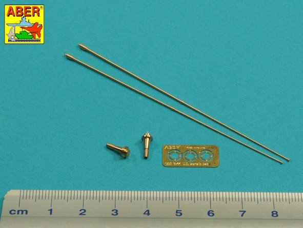 Aber R-44 Zestaw 2 anten VHF pojazdów NATO / Set of 2 NATO antennas with mount bases 1/35 – immagine 2