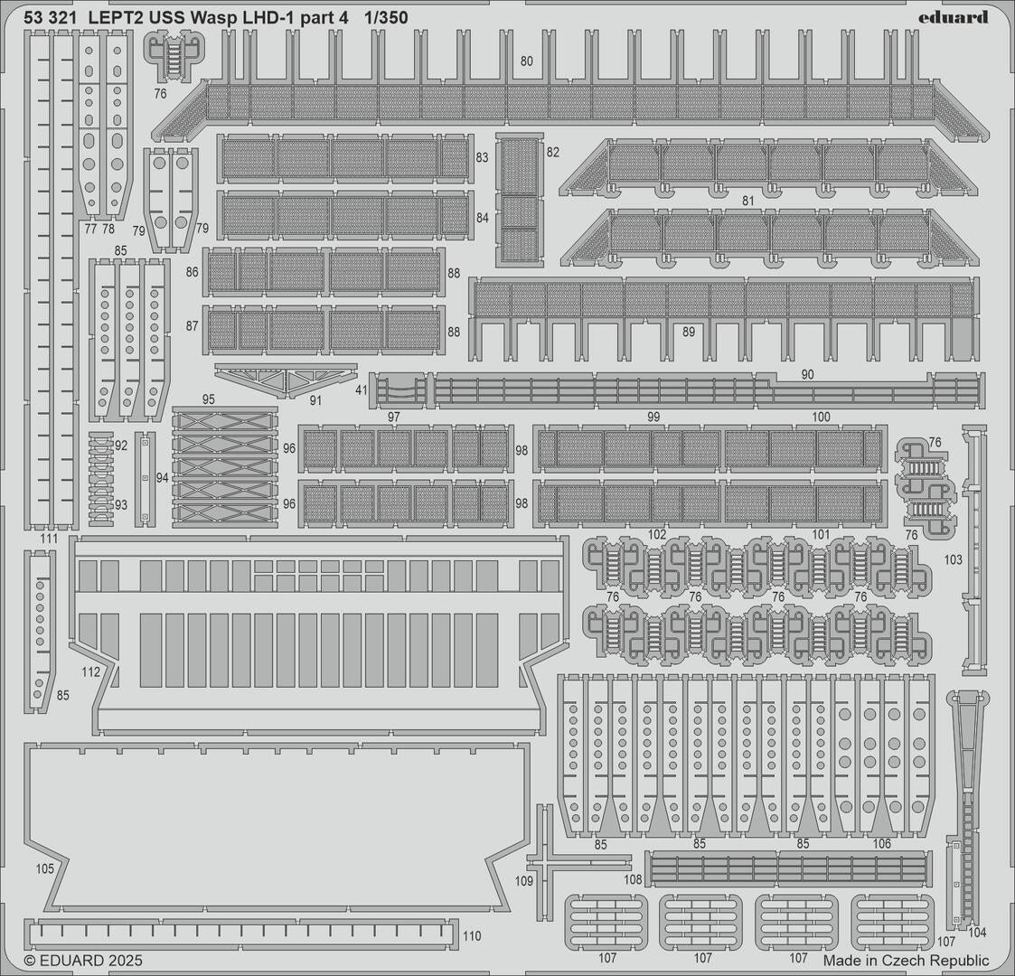 Eduard 53321 USS Wasp LHD-1 part 4 Trumpeter 1/350 – immagine 2