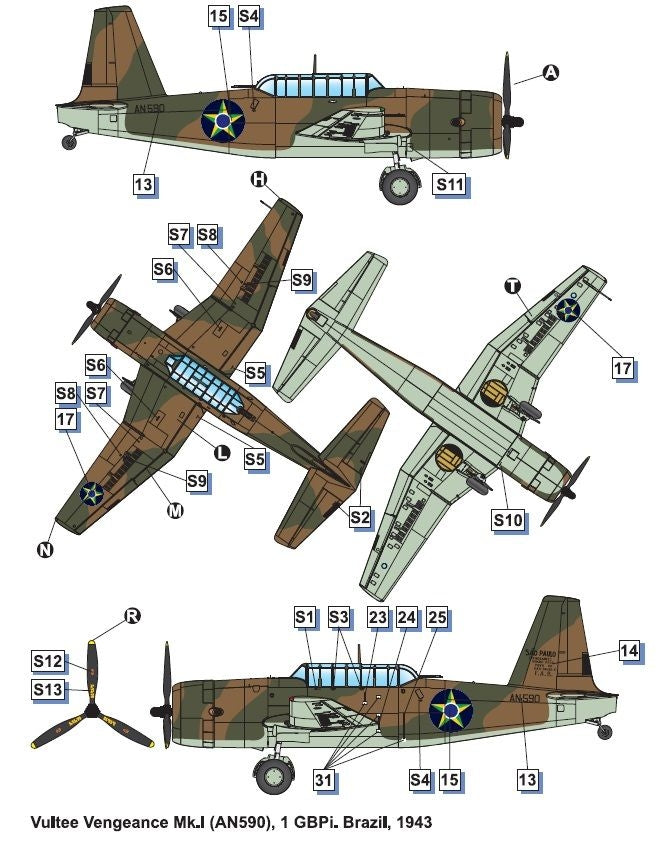 Dora Wings 72038 Vultee A-31 Vengeance 1/72 – image 7