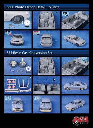 KA Models KE-24039 Mercedes BENZ S600 DETAIL-UP ETCHED PART 1/24 – Bild 2