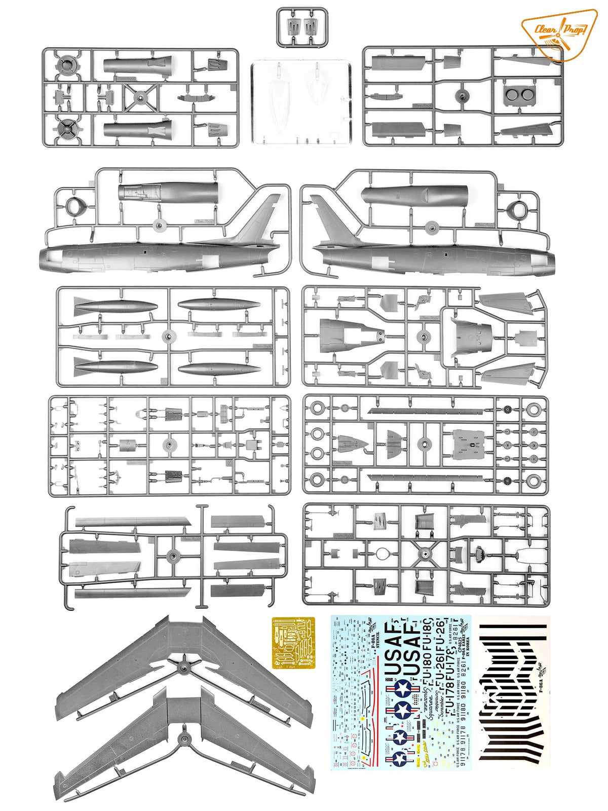Clear Prop! CP4825 North American F-86 A Sabre in Korea Early Variants (Advanced Kit) 1/48 – image 28
