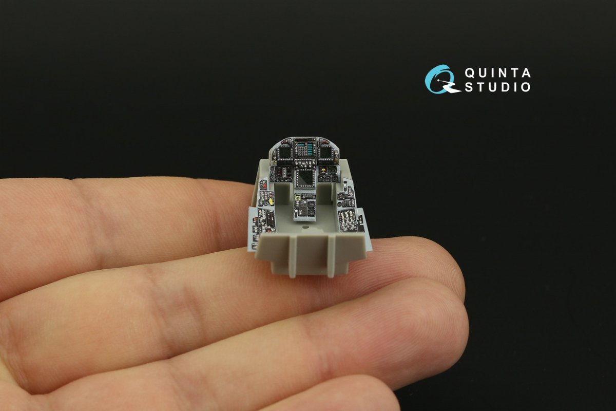 Quinta Studio QDS-48280 F/A-18C late 3D-Printed &amp;amp; colored Interior on decal paper (HobbyBoss)(Small version) 1/48 – image 3