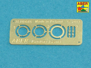 Aber 35L-241 7,5 cm barrel with muzzle brake for Panther Ausf.A 1/35 – immagine 8