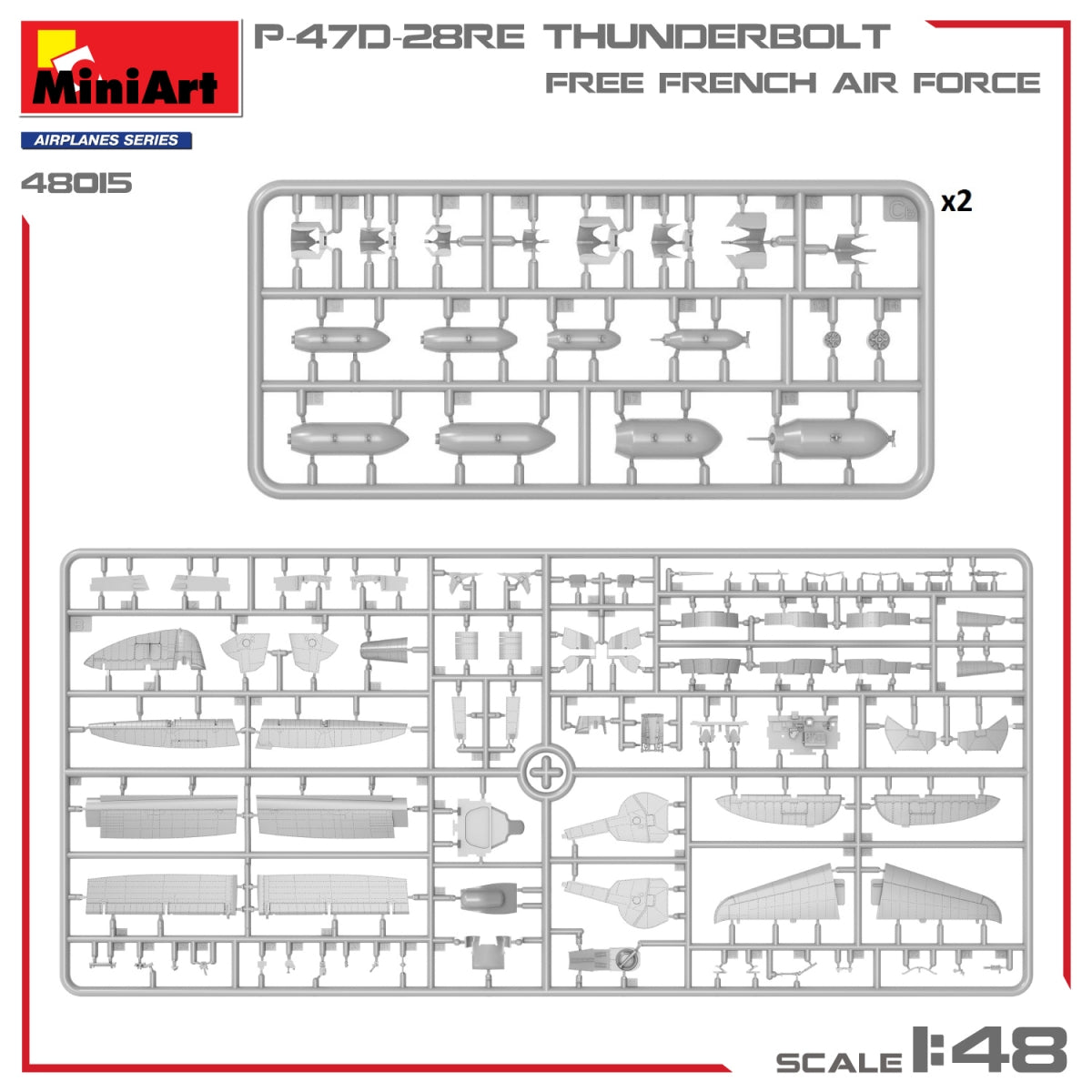 MiniArt 48015 P-47D-28RE THUNDERBOLT. FREE FRENCH AIR FORCE 1/48 – Bild 6