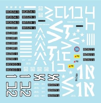 Star Decals 35-C1081 Reprint Israeli AFVs 5. M50 Super Sherman 1/35 – immagine 3