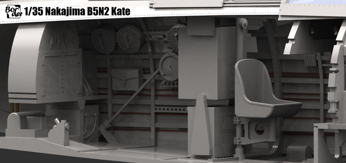 Maquette Border Model BF-005 Nakajima B5N2 Type 97 Bombardier d&amp;#39;attaque embarqué « Kate » avec intérieur complet, échelle 1/35 – image 12