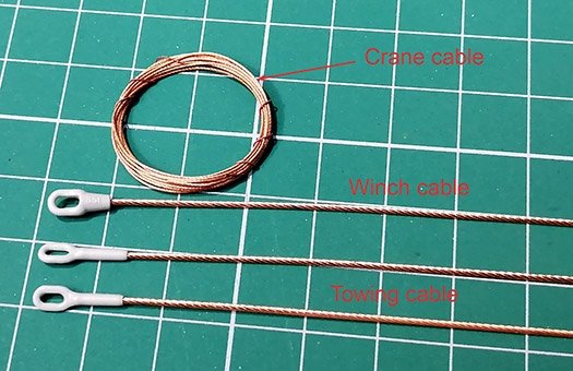 Eureka XXL ER-3566 Towing cable for German Bergepanzer 2 ARV 1/35 – immagine 3