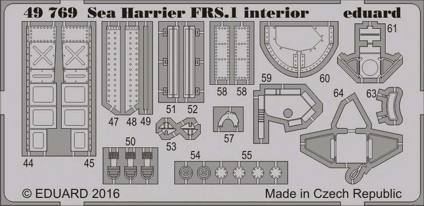 Eduard 49769 Sea Harrier FRS.1 interior KINETIC MODEL 1/48 – Bild 2