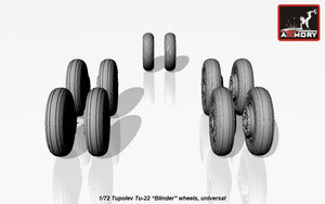 Armory Models AW72043 Tupolev Tu-22 Blinder wheels 1/72 – image 5