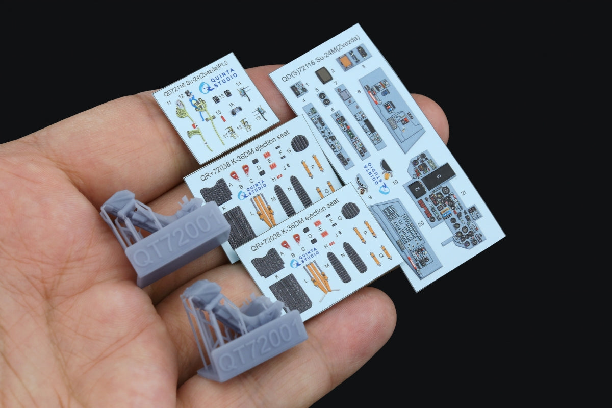 Quinta Studio QD+72116 Su-24M 3D-Printed coloured Interior on decal paper (Zvezda) (with 3D-printed resin part) 1/72 – Bild 2