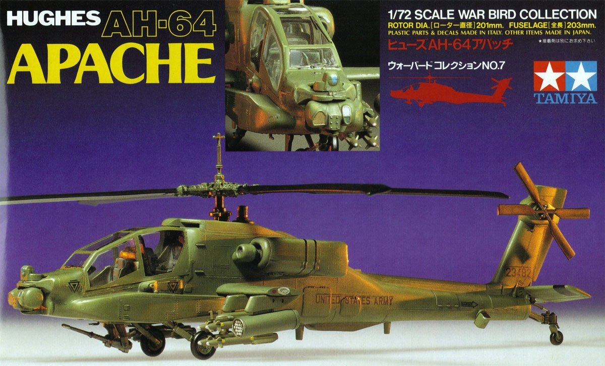 Tamiya 60707 Hughes AH-64 Apache 1/72