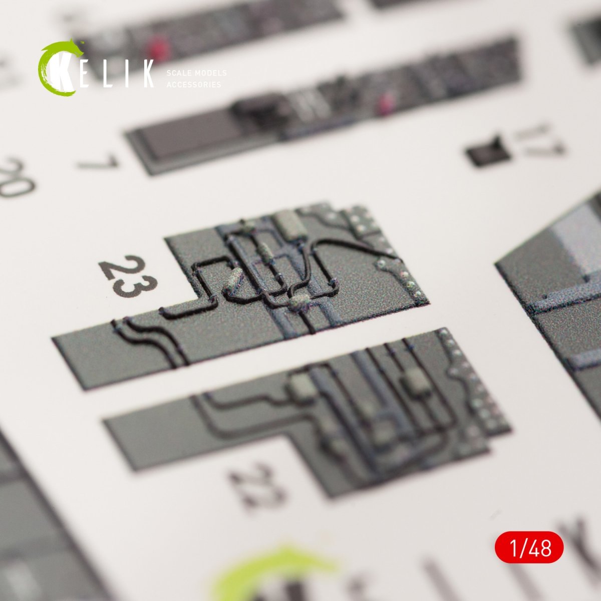 KELIK K48033 F/A-18B &amp;quot;HORNET&amp;quot; INTERIOR 3D DECALS FOR KINETIC KIT 1/48 – Bild 3