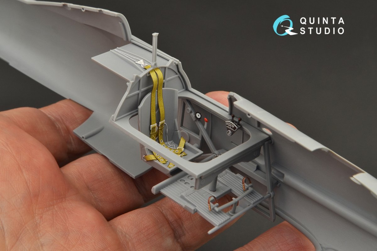 Intérieur imprimé en 3D et coloré sur papier décalcomanie (ICM) Quinta Studio QD32134 Gloster Gladiator Mk I 1/32 – image 8